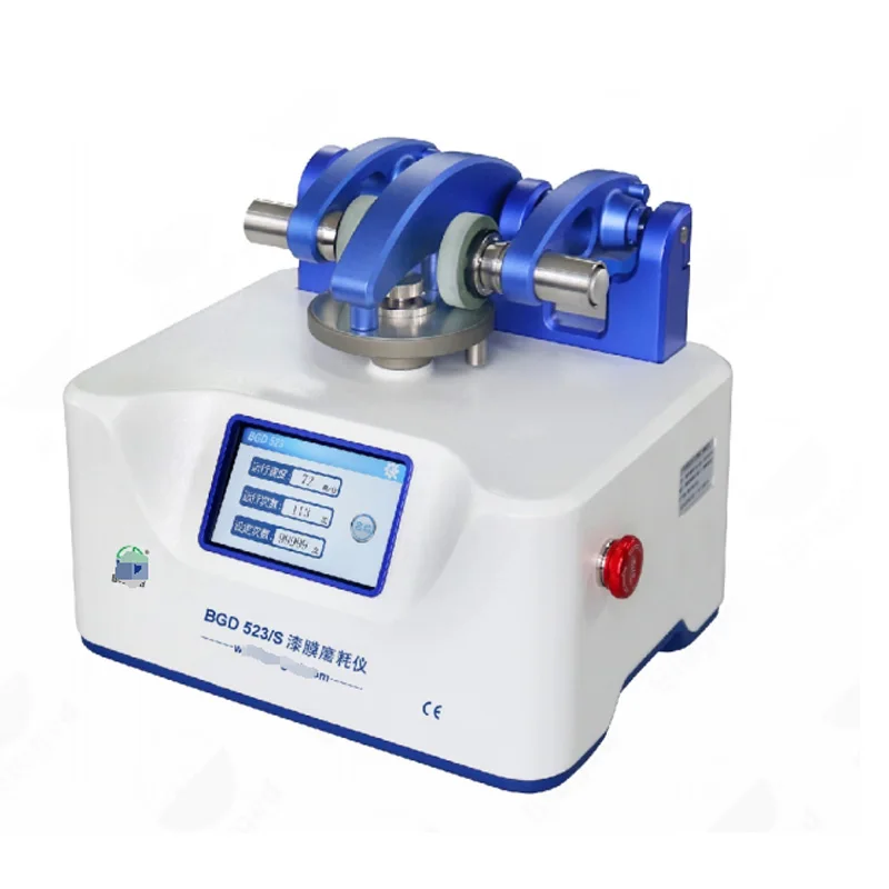 BGD 523 ISO 5470 Tester per l'abrasione della pellicola di vernice Apparecchiatura per test dell'abrasione rotazionale DIN 52347 DIN 53109 ISO 9352