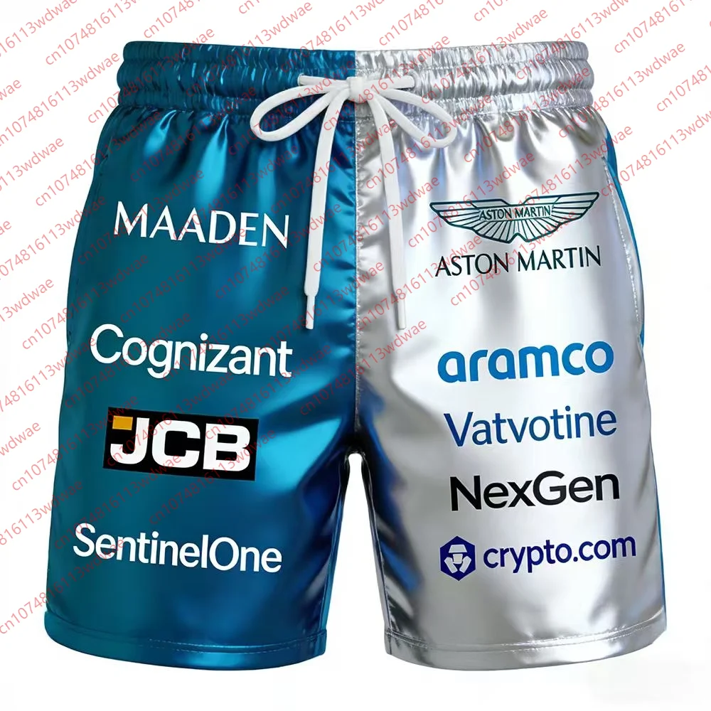 

Шорты Aston Martin Racing 2026 унисекс, быстросохнущие, модные, летние повседневные, для мотогонок Aramco