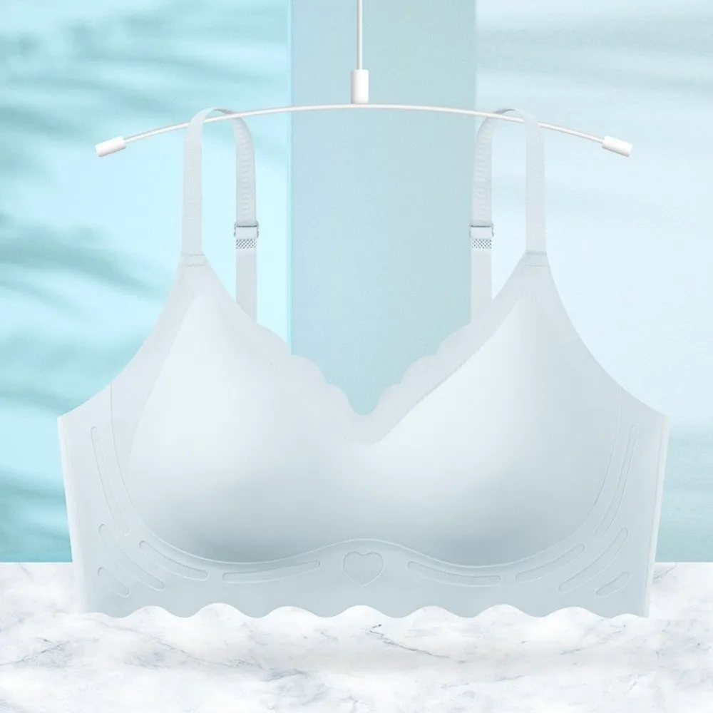 Close-fitting Seamless Deep V Bra Shockproof Lingerie Wireless Bra Beautiful Back Anti-sagging Summer Thin Underwear Running