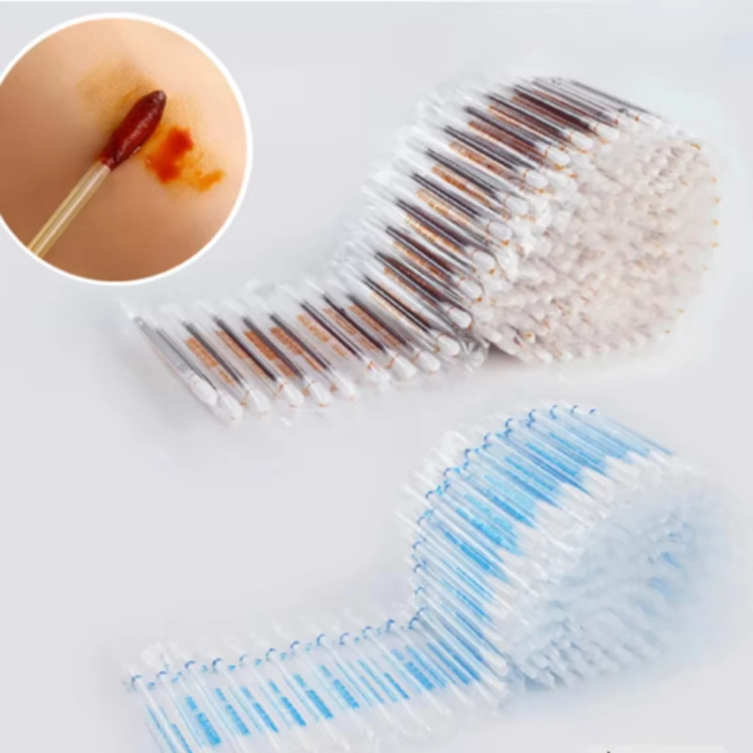 Hisopo de algodón desechable con yodo, paquete independiente, hisopo de yodoforo, palitos para adultos, niños, bebés, familia al aire libre, supervivencia de seguridad diaria