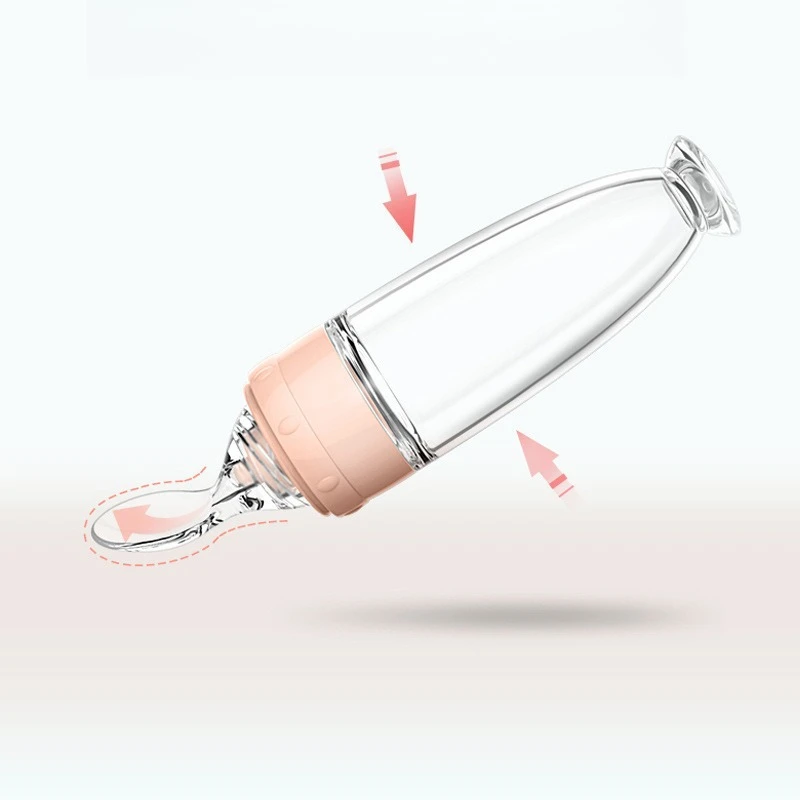 

Силиконовая ложка для кормления детей, кормушка для прикорма, ложка для рисовой пасты, принадлежности для матери и ребенка, сжимаемая посуда для кормления