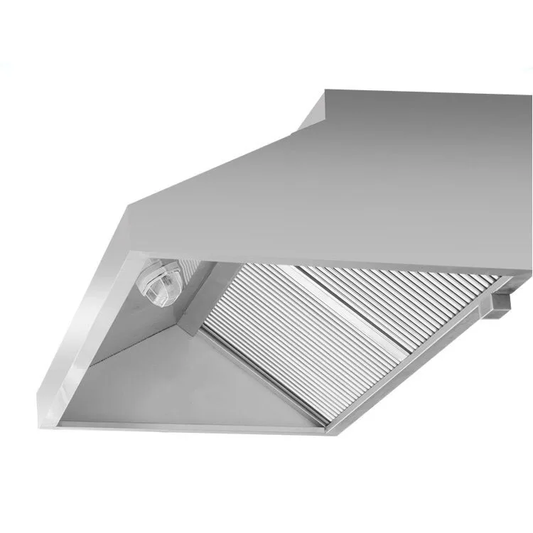 

Коммерческая масляная вытяжка из нержавеющей стали с индивидуальной крышкой вентилятора для вытяжной системы дыма кухни отеля и ресторана