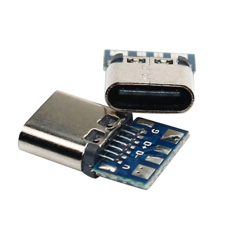 Metalowe złącze 14-pinowe Złącze typu c P-CB Board 4-rdzeniowy drut spawalniczy Typ danych ładowania uziemieniem