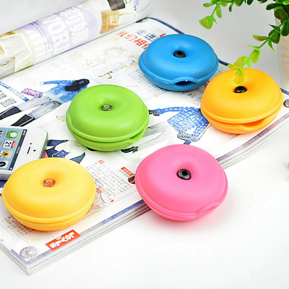 

8pcs Round Cable Winder Earbuds Cord Organizer Portable Usb Protective Case No Zipper Scratch Resistant Travel Pouch Bag