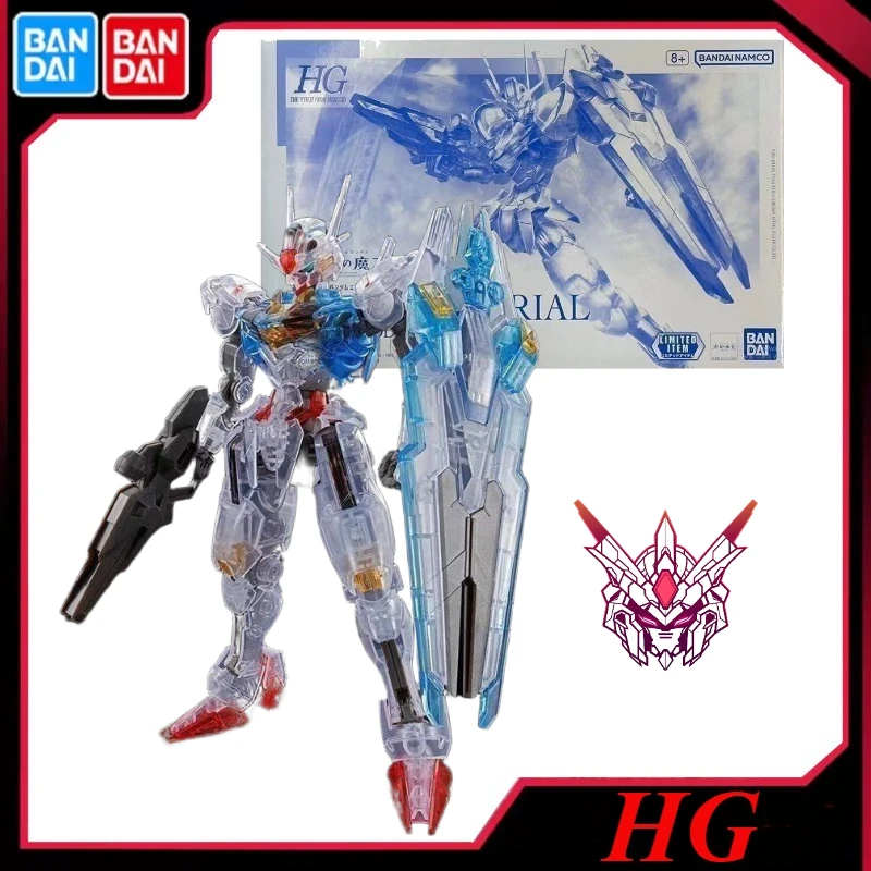 

In Stock Bandai Original HG Mercury's Witch Wind Spirit Gundam Color Transparent Version Assembling Model Collection Ornaments