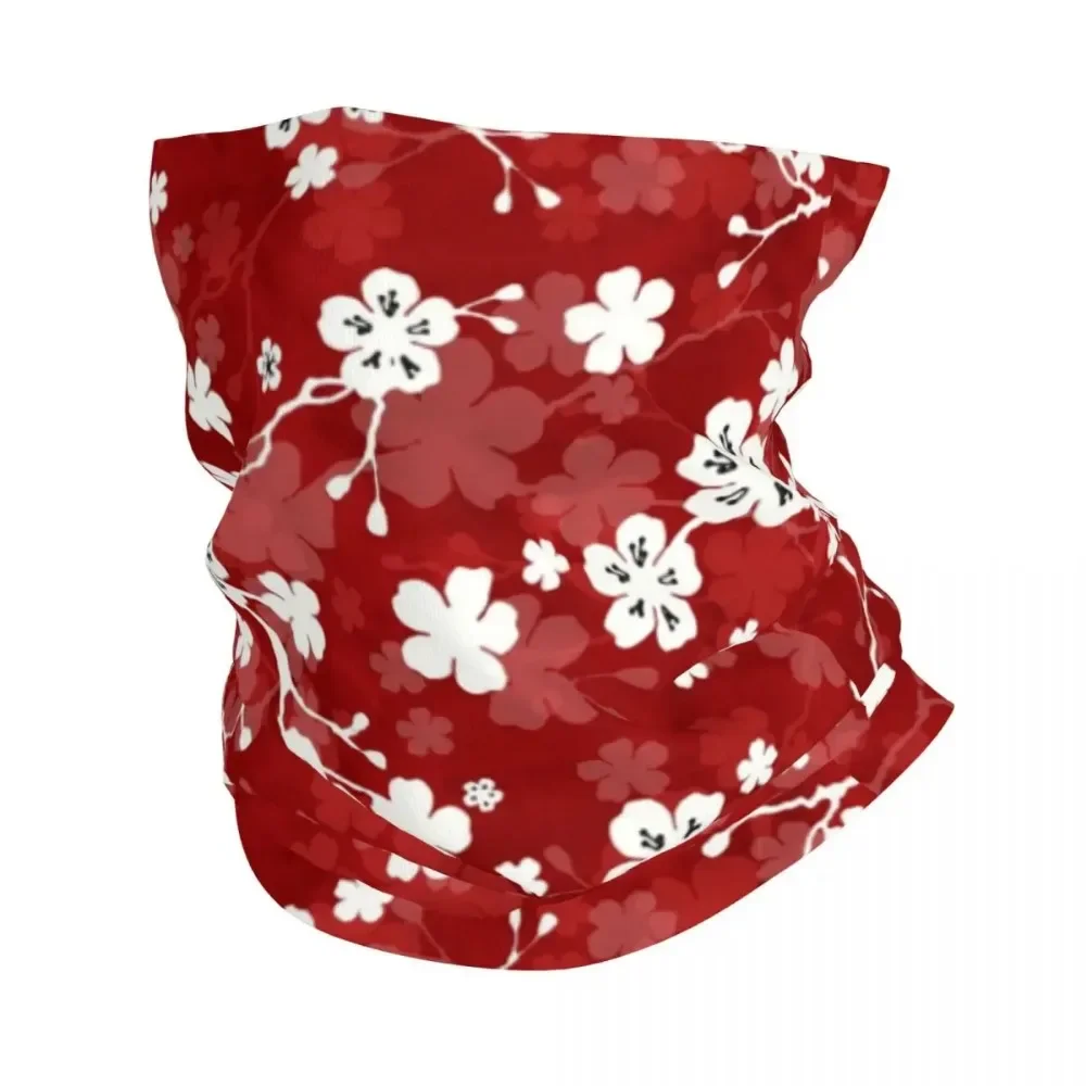 Japonês sakura ramo bandana pescoço gaiter para caminhadas acampamento envoltório cachecol flores floral flor de cerejeira balaclava mais quente