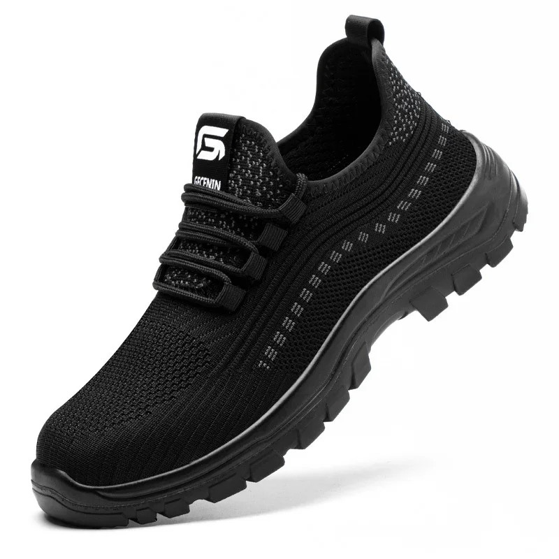 

Мужские повседневные дышащие пластиковые носки, рабочая обувь, летние защитные ботинки с воздушной сеткой, рабочие изолированные кроссовки, защитная обувь, безопасная