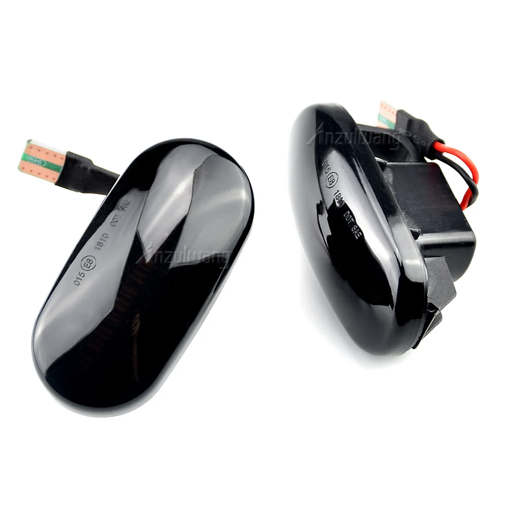 Dynamic Amber Turn Signal Light Fit For Honda S2000 AP1 AP2 S2K 1999-2009 Smoked Lens LED Side Marker Lamp