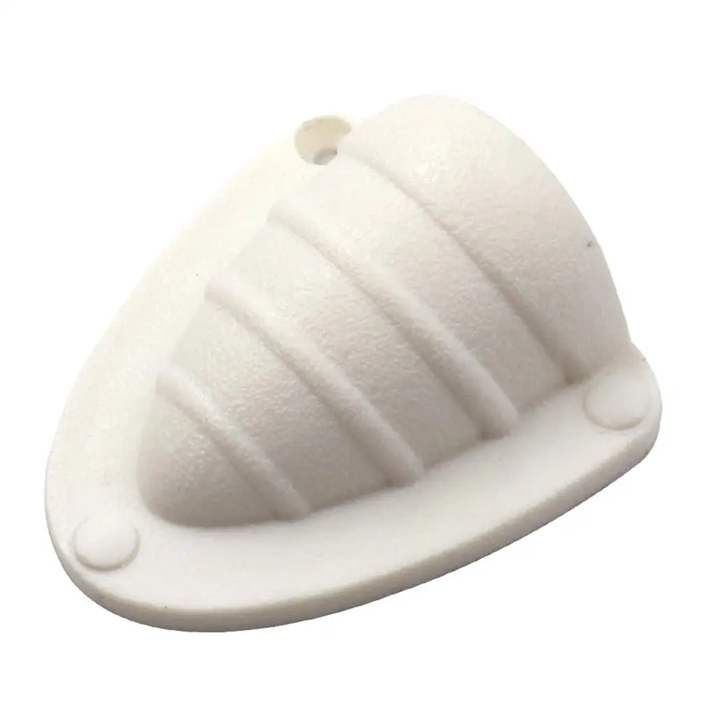 White Nylon Clamshell Vent/Wire Cover Clam Vent for Boat (60 x 65 x 25mm)