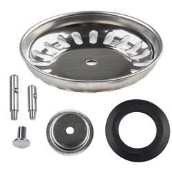1pc Stainless Steel Waste Plug Bath Tubs Basin Sink Strainer Replacement Bathroom Supplies Kitchen Supplies Tool 80mm/82mm/84mm