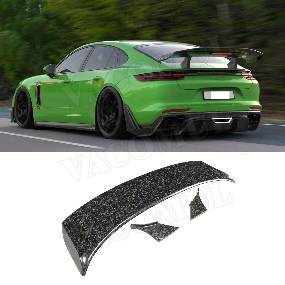 

VACOMUL Dry Carbon Fiber Rear Spoiler Tail Wings For Porsche Panamera 971 2017-2019 Forged Carbon Boot Racing Spoiler