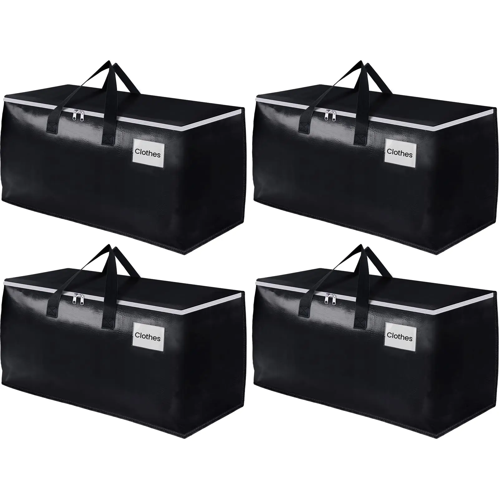 93L Large Moving Bags Heavy Duty Storage Totes for Storage,Packing Moving Collapsible Supplies Reinforced Zippers and Handles