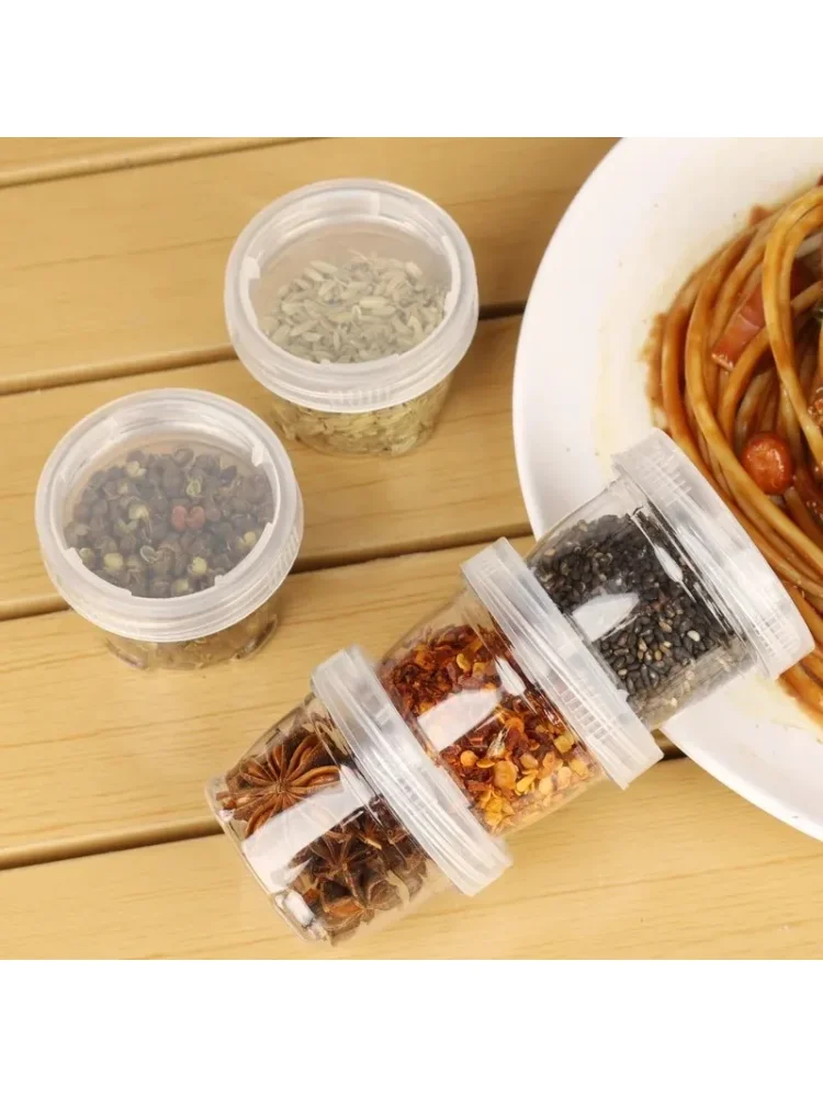 3PCS Seasoning Bottles Condiment Container Portable Travel Spice Container for Picnic Cooking Barbecue Camping Spice Kit