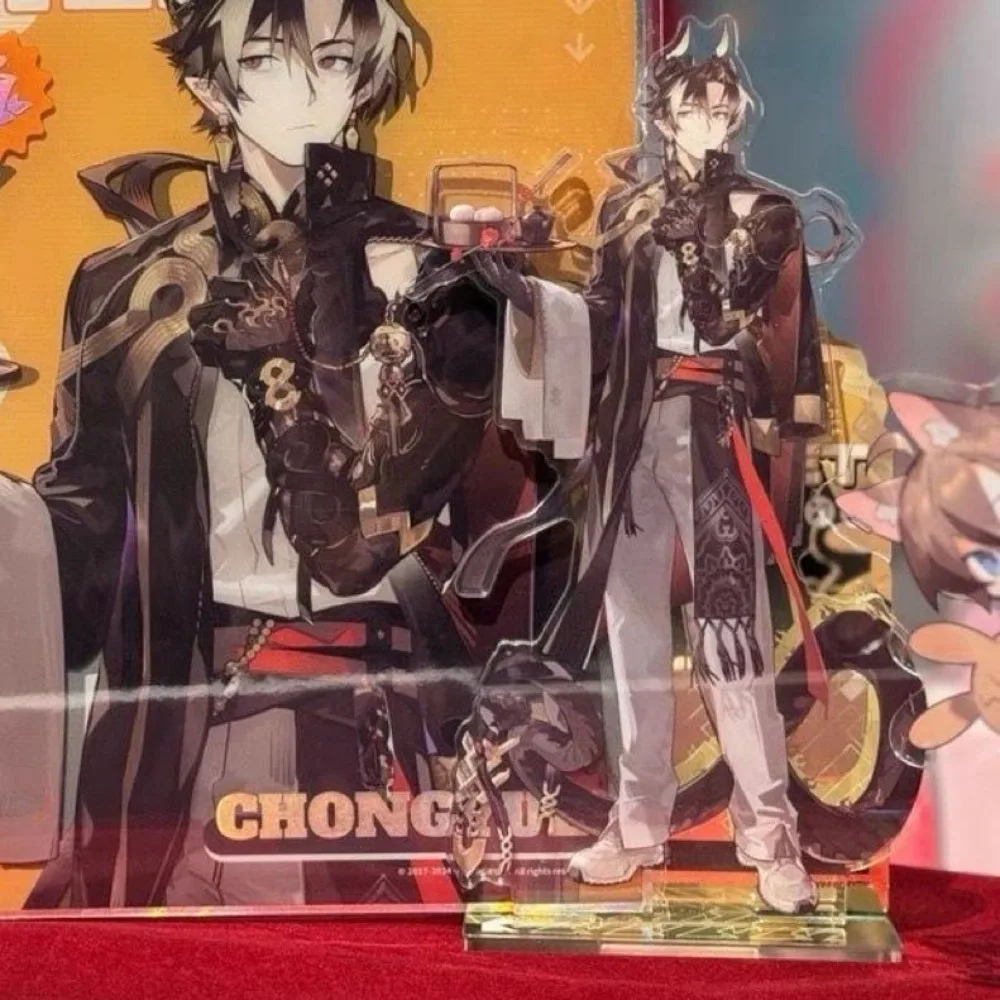 Game Arknights Peripheral Chongyue Acrylic Standing Sign Figure Model Desktop Ornament Figurines Miniatures Craft Gift Keychain