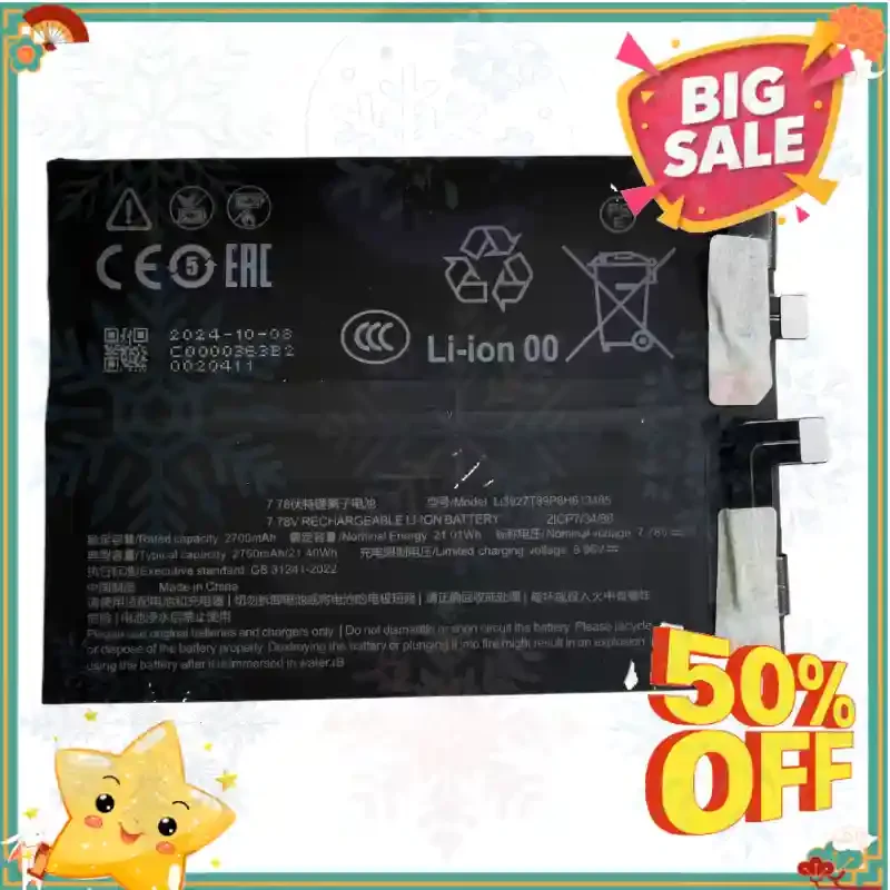 SWZY New Li3927T89P8h613485 7.78V 5500mAh High Quality Battery for Nubia Red Magic 9 Pro+ NX769J 7.78V 5500mAh Phone Battery