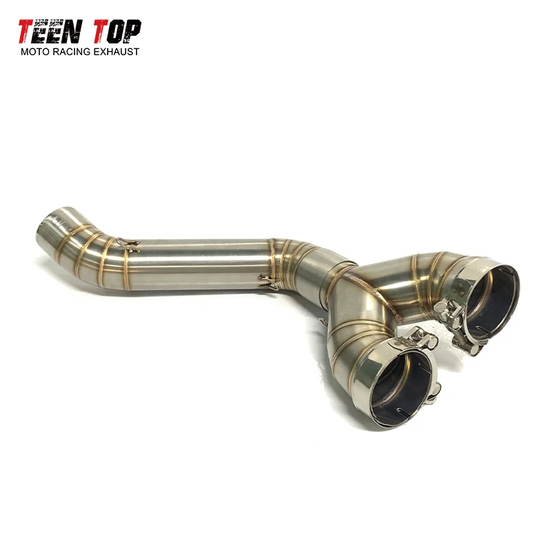 Motorcycle Slip-on Exhaust For BMW S1000RR S1000R HP4 Exhaust Muffler 60.5mm Middle Link Decat Pipe S1000RR Escape Moto Tailpipe - view 4