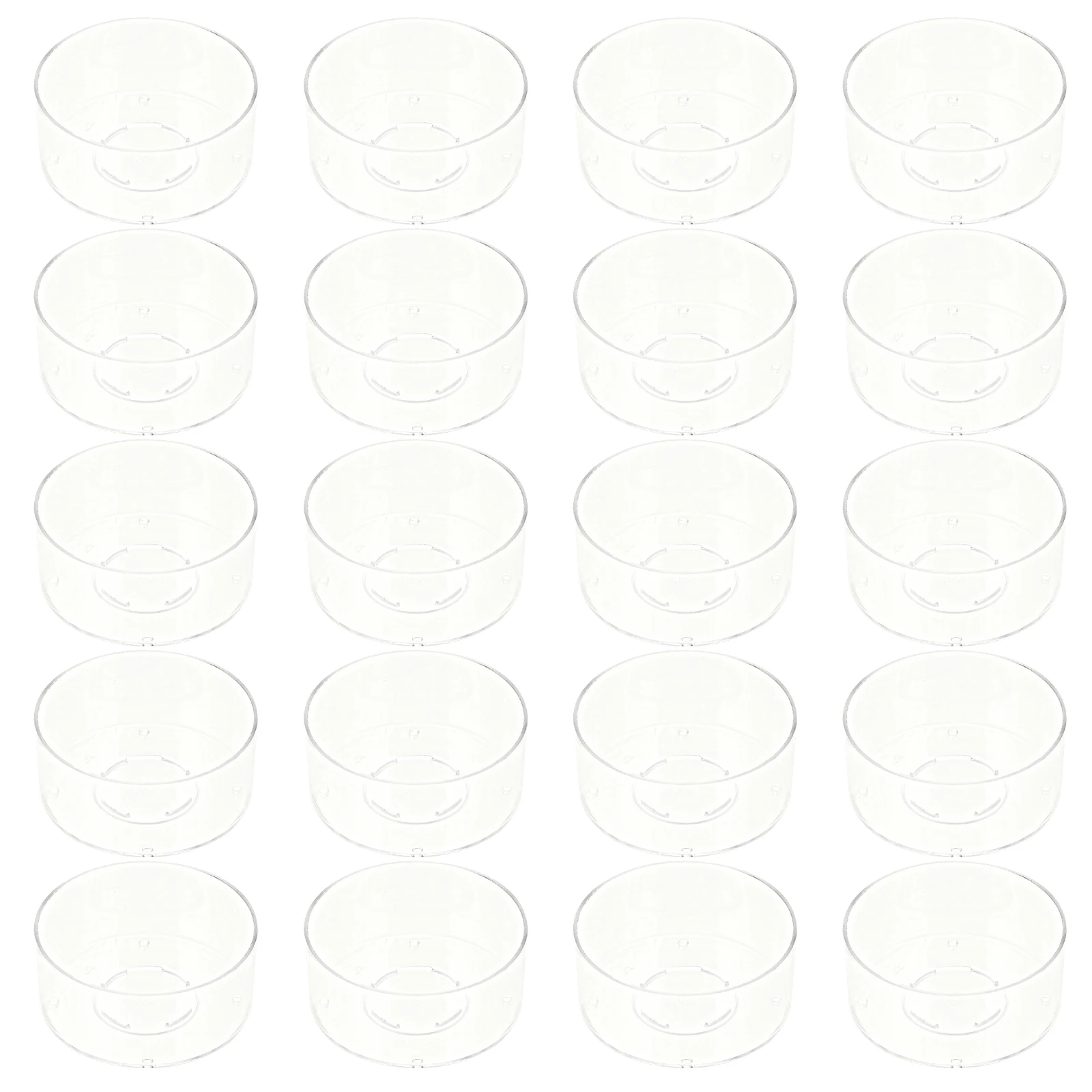 

20 Pcs Plastic Boxes Wax Molds Container Home Decor Gift Use Bedroom Office Reusable Molds Sealing Container