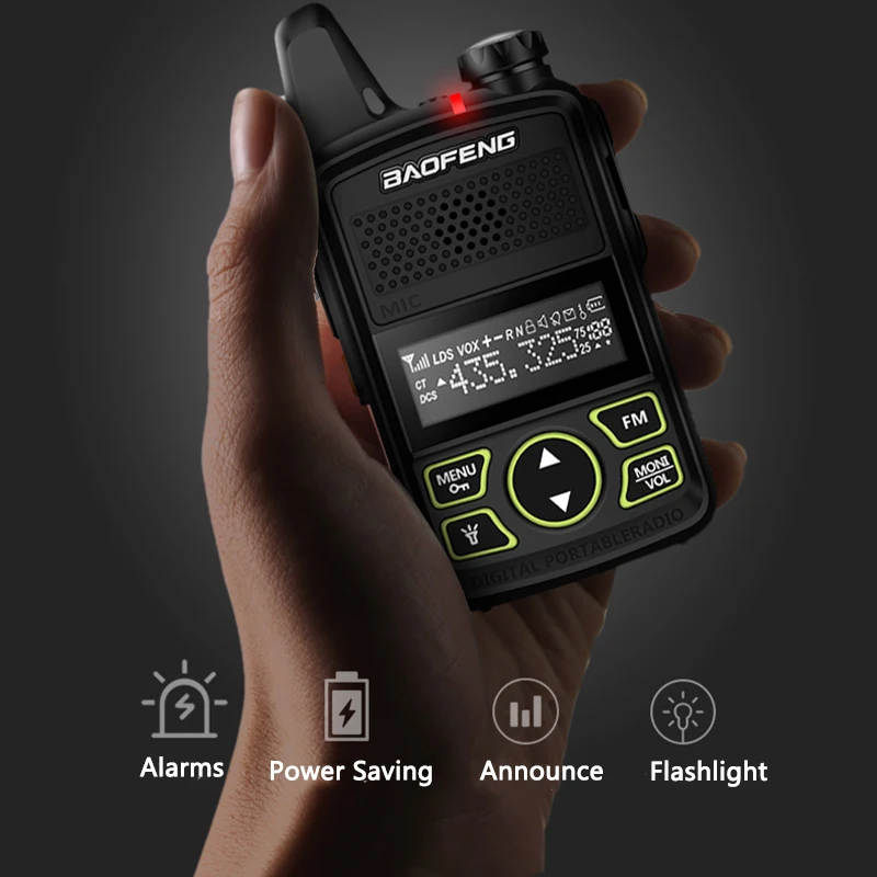 1/2/4Pcs Baofeng BF-T1 Mini Walkie Talkie UHF Portable 5W Long Range USB Charger 20CH Transceiver Two Way Radio For Hunting Camp