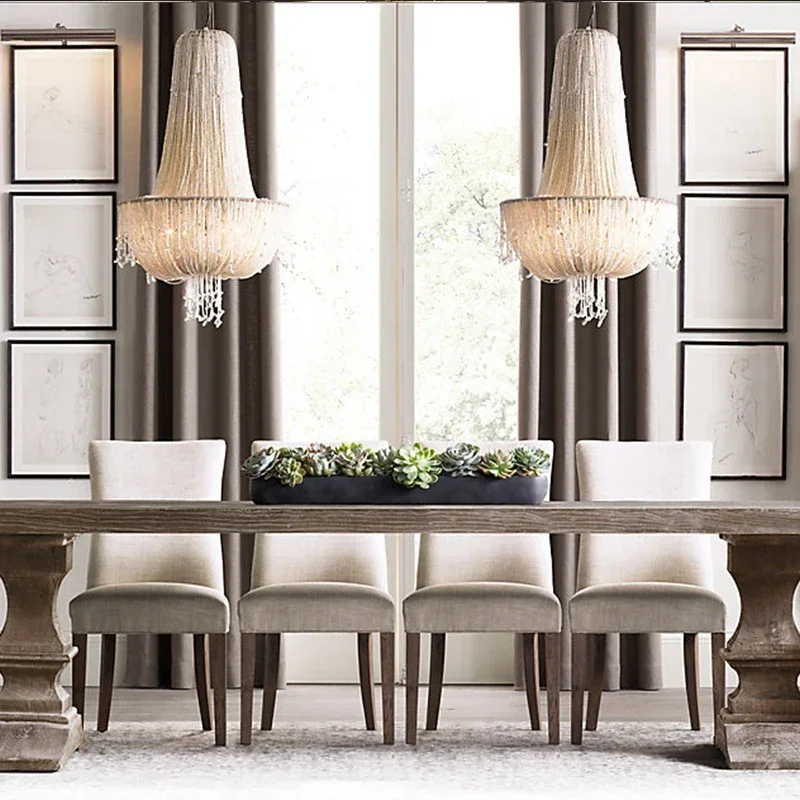 

Post-modern Crystal Chandelier Creative Personality Large Living Room Dining Room Duplex Villa Staircase Jellyfish Chandelier