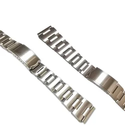 19mm 316L Brushed Stainless Steel H-Link Straight End Watch Band Strap Suitable for SEIKO Rally Watch Replace Bracelet