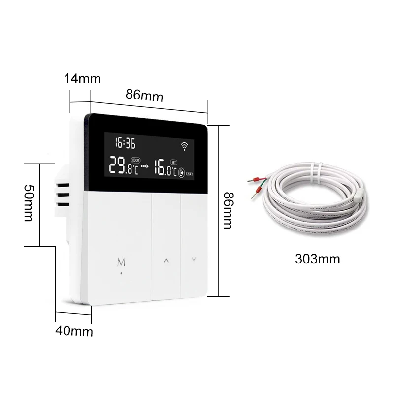 Tuya WiFi Smart Thermostat Electric Floor Heating Water/Gas Boiler Temperature Remote Controller Weekly Programmable