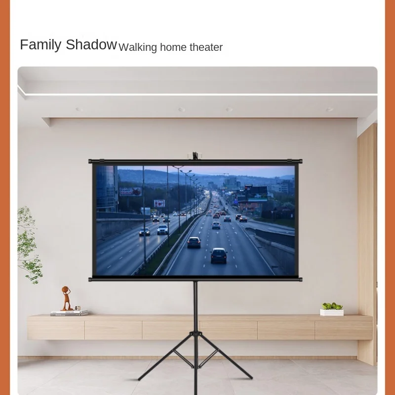 Xiaohui home theater staffa portatile schermo di proiezione casa immagine mobile qualità alta definizione camera da letto ufficio esterno