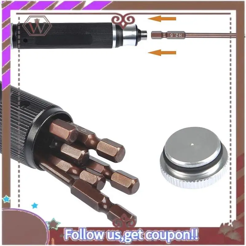 ABBG-6 في 1 مجموعة أدوات إصلاح المفكات 1.5 مم 2.0 مم 2.5 مم 3.0 مم الكل في واحد عرافة سائق اليد مجموعة ل RC FPV سباق الطائرة بدون طيار