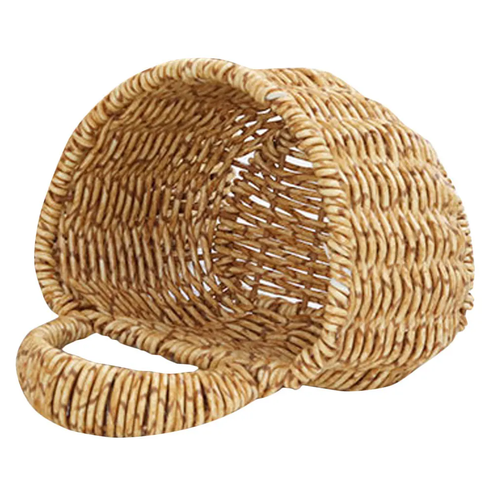 

Kitchen Storage Basket Wall Hanging Woven Organizer For Vegetables Fruits Garlic Ginger Holder Rustic Farmhouse Decor