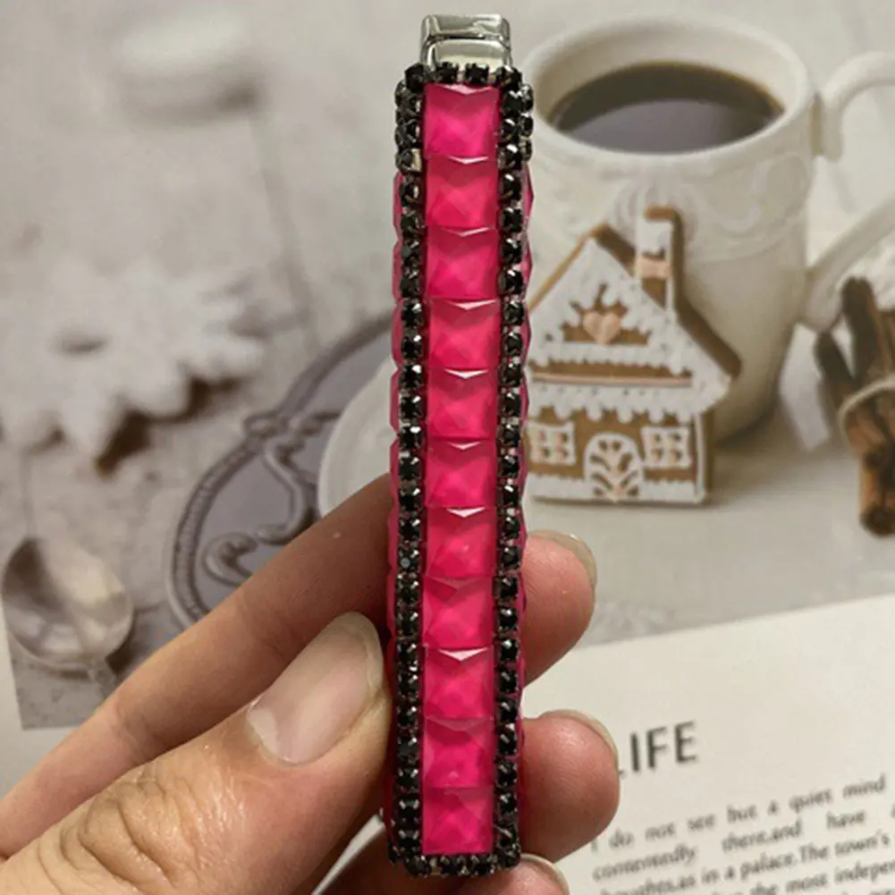 

Mini Thin Butane Lighter Glitter Rhinestone Torch Lighters Metal Refillable Butane Lighter Present for Girls Women