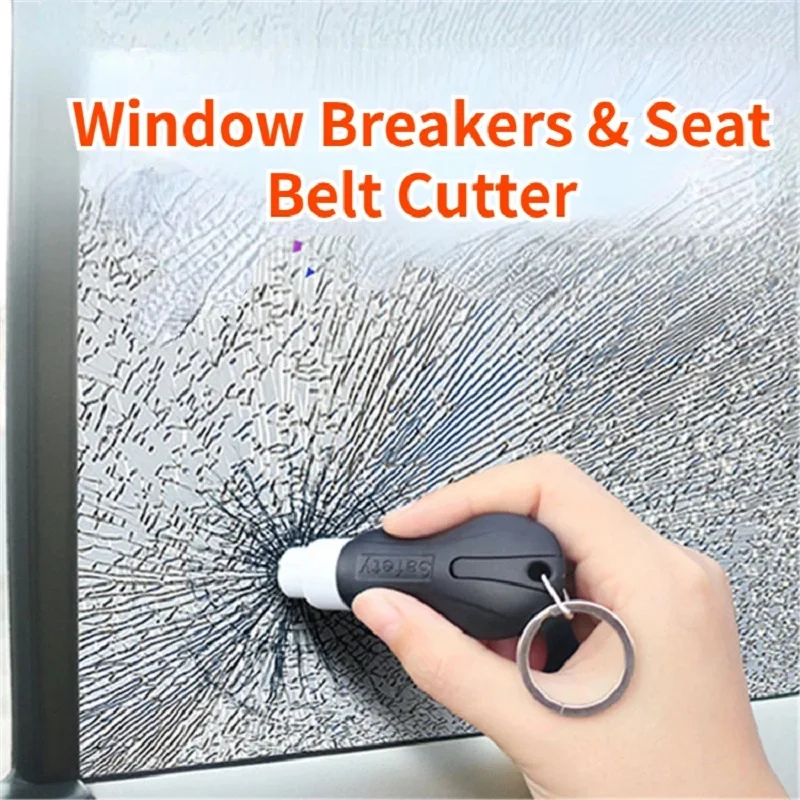 3 In 1 Car Safety Hammer Spring Type Mini Escape Hammer Portable Window Breaker Seat Belt Cutter Emergency Escape Tool for Car