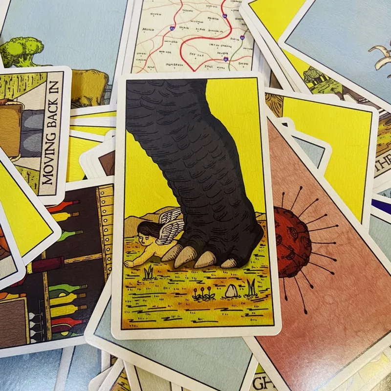 The Real Life Tarot Deck 78 Oryginalne karty z myślą o wykrywającym przyszłość i przyszłość innych angielskich gier planszowych