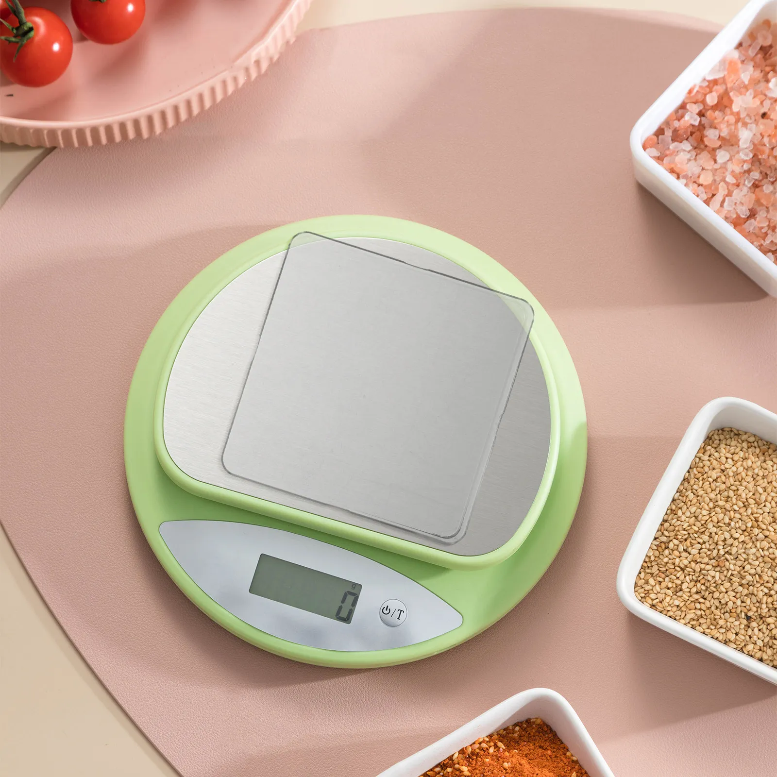 2Pcs Kitchen Scale Tray Accessories Transparent Plastic Weighing Pan Stable Fit for Digital Electronic Scales Baking Cooking