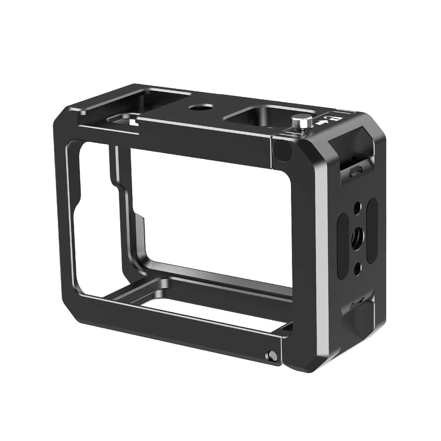 قفص معدني سريع الإصدار لـ DJI OSMO ACTION 5/4/3 إطار حماية مع ميكروفون للحذاء البارد ملء دعامة إضاءة توسيع جبل #2