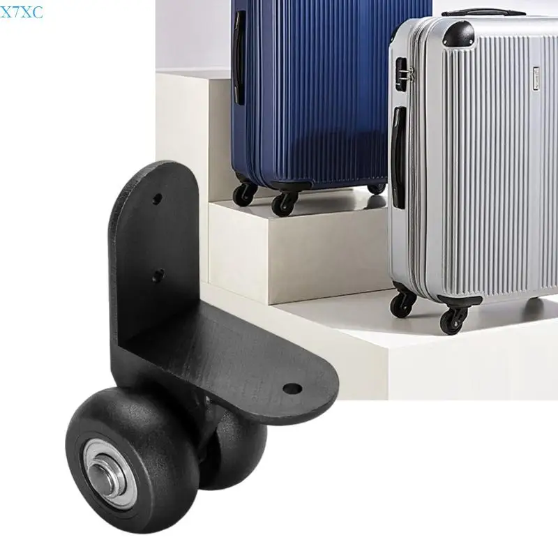 X7XC 1 Pair Spare Castor Wheel Practical Replacement for Luggages Suitcases