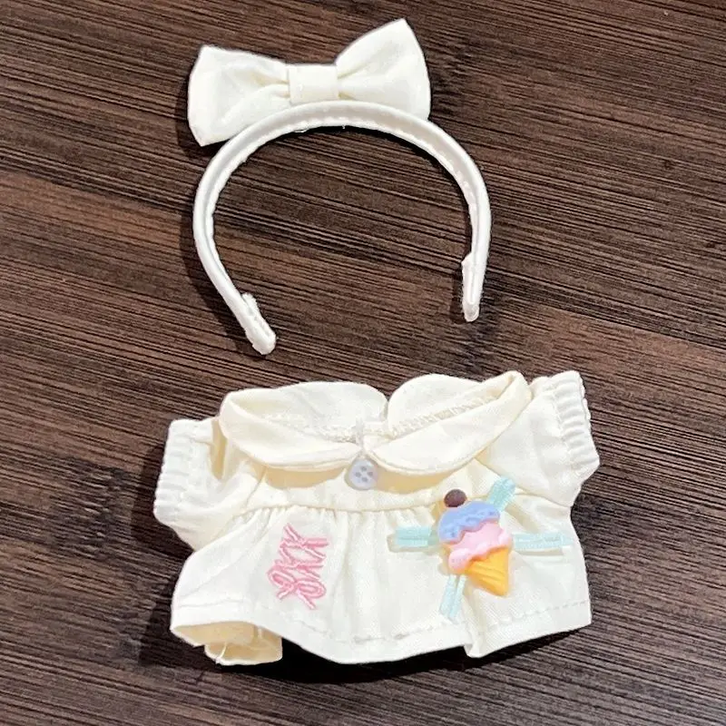 10CM Doll Clothes Gift Multicolor Accessories  Dress Suit Cosplay Photo Props Hairband Suspender Cotton Stuffed Doll