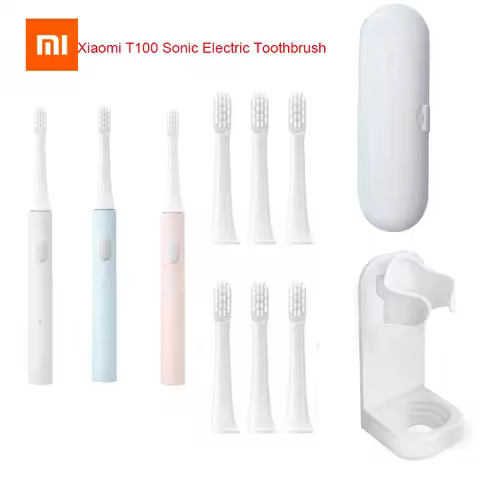Xiaomi Mijia T100 Sonic Electric Toothbrush Mi Smart Tooth Brush Colorful USB Rechargeable IPX7 Waterproof For Toothbrushes head