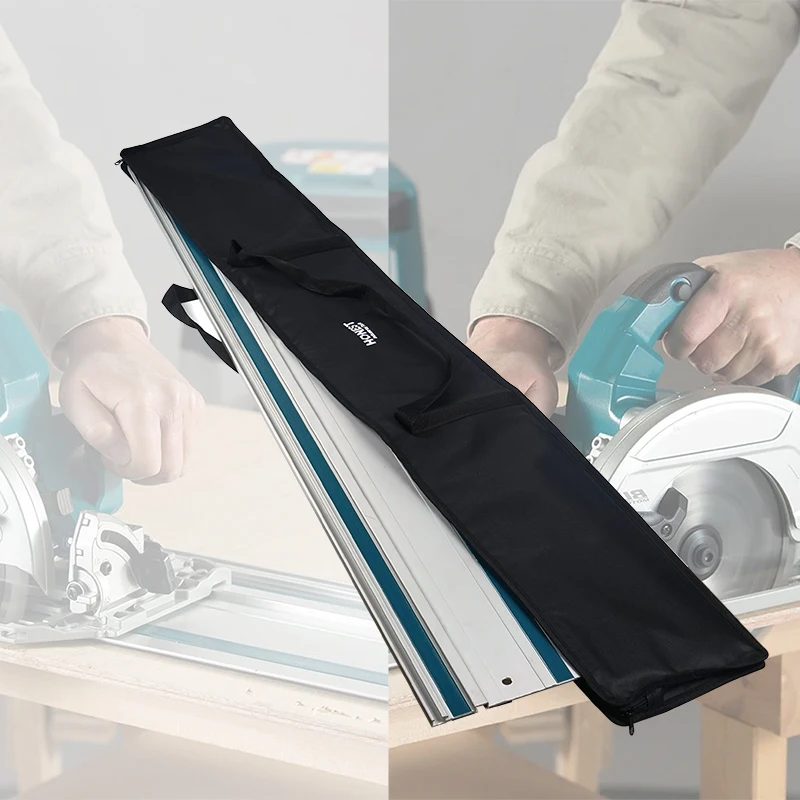 حقيبة تخزين السكك الحديدية الدليلية، حقيبة حمل واقية مزدوجة الجوانب لمجموعة منشار المسار، مناسبة لسكة توجيه 1.5 متر
