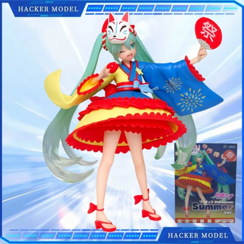 

TAITO натуральная Хацунэ Мику Мику летний фестиваль Мику ручная модель игрушки настольные украшения Коллекционная статуя подарок на день рождения