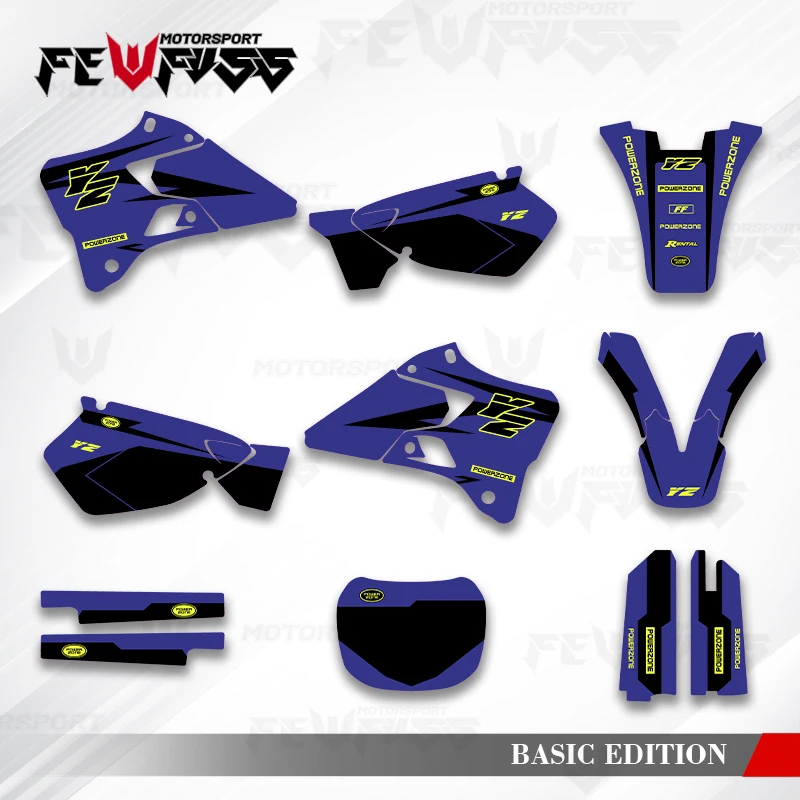 

Fewfuss Graphics Decals Stickers Motorcycle Background Custom For YAMAHA YZ125 250 1996 1997 1998 1999 2000 2001 002