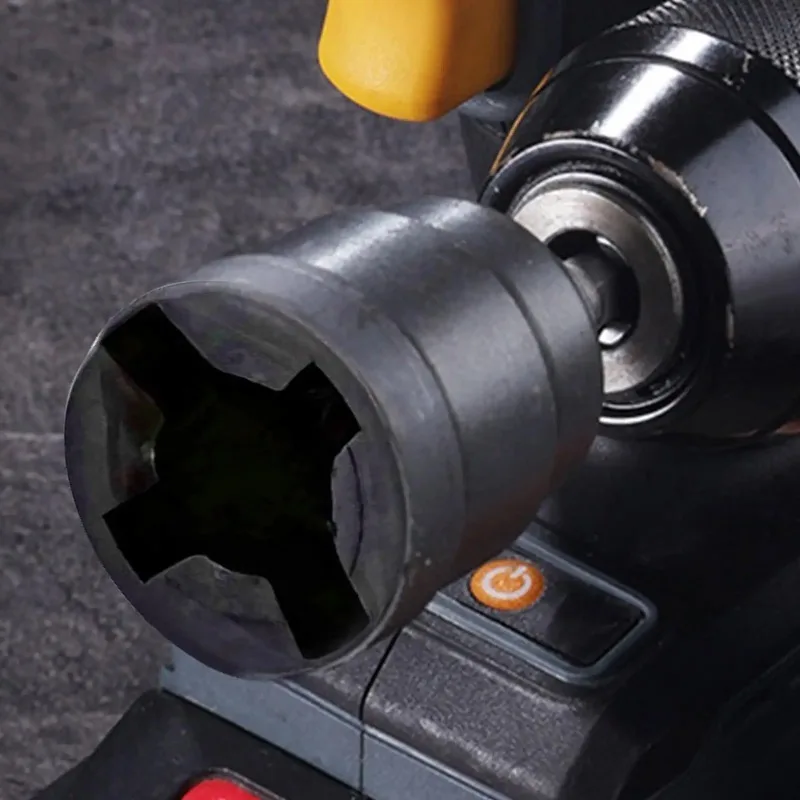 

﻿ Heavy Duty Scissor Jack Drill Adapter Suitable for 1/2 inchImpact Wrench Socket Quick Change Tool Steel RV Stabilizer Nice