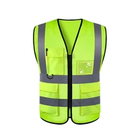 Safety High Visibility Vest Adjustable Security Vests Traffic Night Outdoor For Running Cycling Sports
