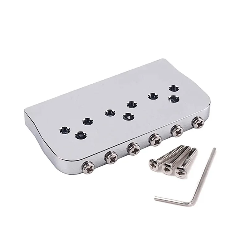 HS Style Brass Electric Guitar Bridge, Fixed Type Fret, Black, Gold, Silver Color, Wear Body, New Brand, 6 Strings