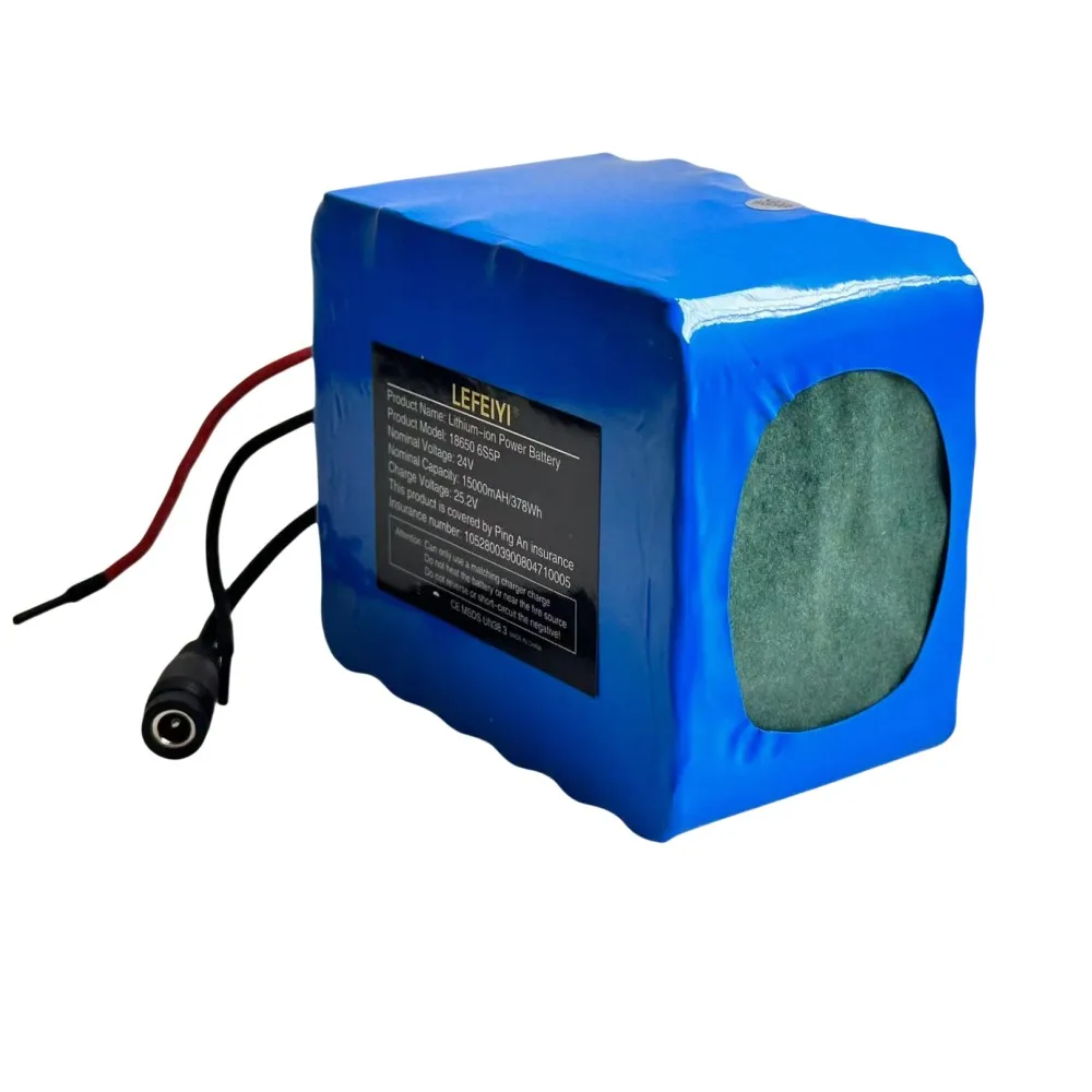 Battery 24V 6S 5P 15ah high power electric moped electric/motorcycle battery, 500W high power battery, BMS 25.2V