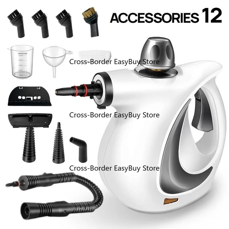 

High Temp High Pressure Steam Cleaner for Air Conditioner & Kitchen Hood, 12pcs Disinfection Cleaning Set