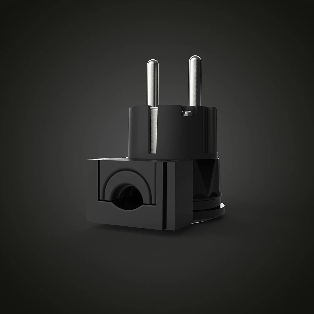 قابس طاقة أنجوكو يميني من فيبورغ ، نحاسي نقي ، مطلي بالروديوم ، 90 درجة ، موصل طاقة 90 درجة ، LE505R LM505R LF505R