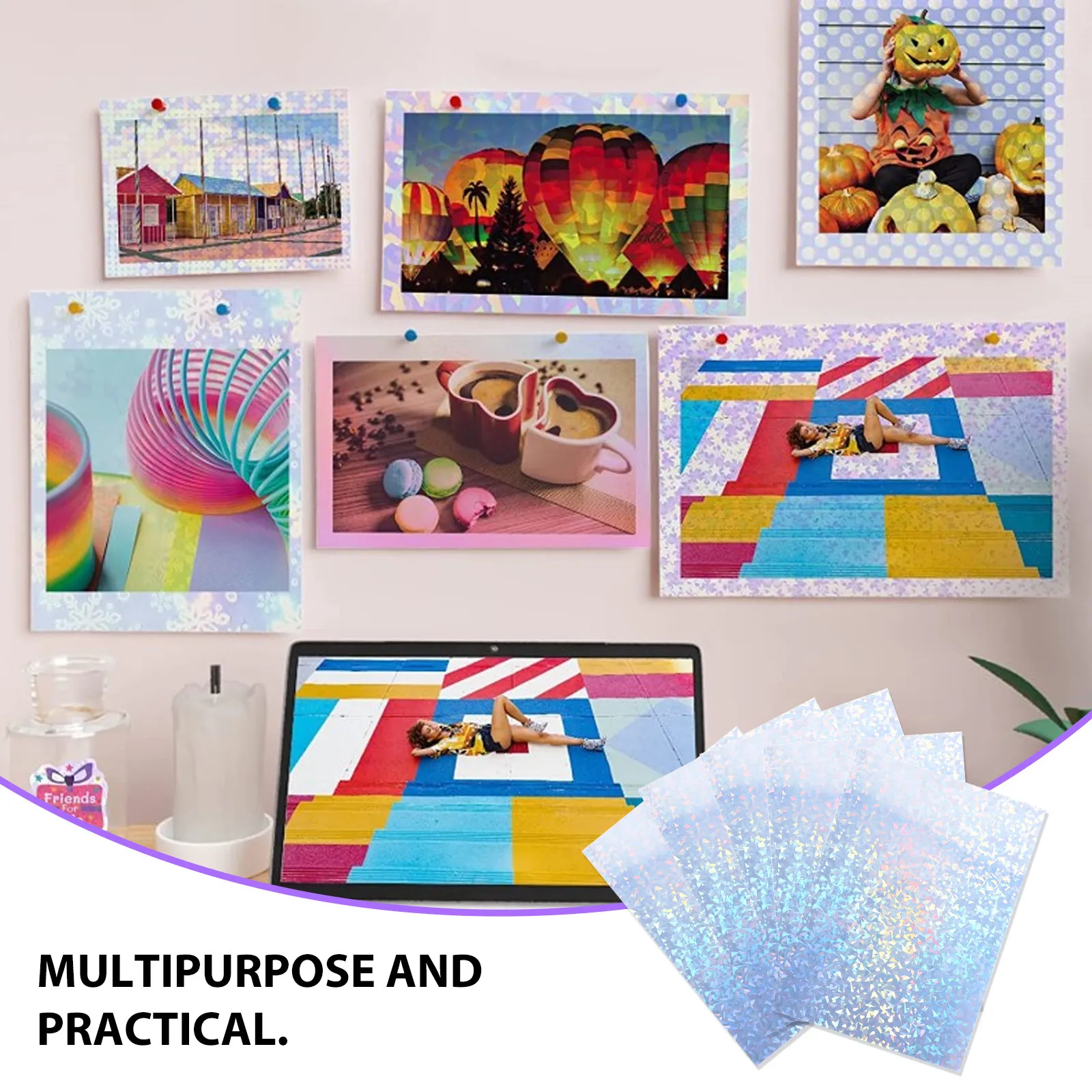 Printable Vinyl Sticker Paper Self Adhesive Sheets for Inkjet Laser Printers DIY Labels Crafts
