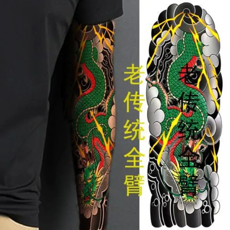 Tatuaggi temporanei giapponesi per donna uomo Full Arm Ukiyoe Fake Tattoo Art adesivi per tatuaggi duraturi Tatuajes impermeabili Temporales