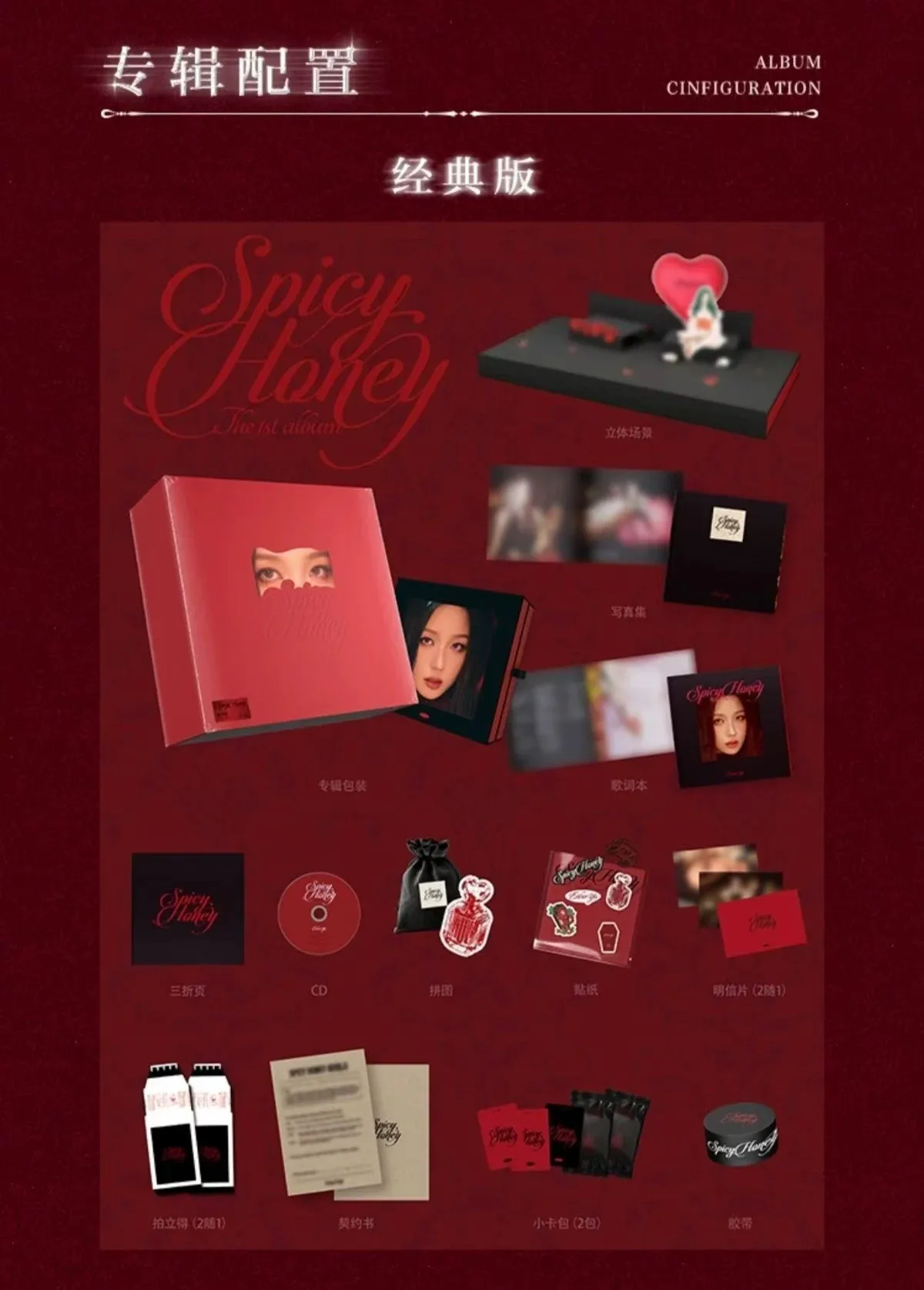 Yu shuxin Esther《Spicy Honey》album/1st mini album official