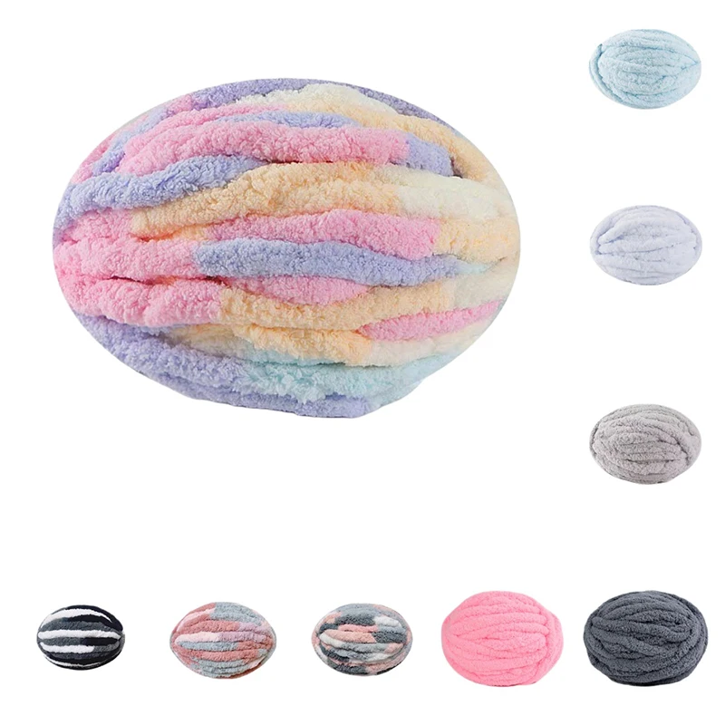 

1Pcs 250g Extra Thick Ice Yarn Chenille Thread Hand-Knitted DIY Cushion Pet Nest Blanket Large Thickness