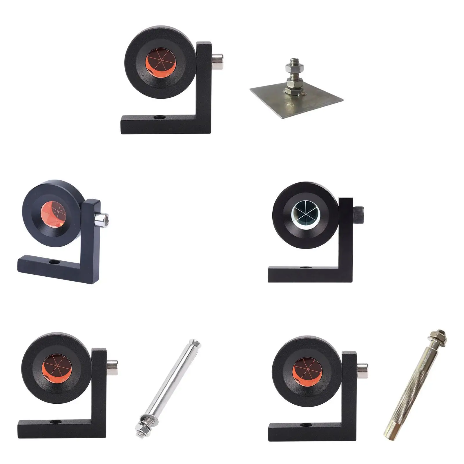 

Right Angle Prism for Total Stations Prism Assembly for Field Construction Jobs Engineering Aluminum Body 90 Degree L Bar Prism